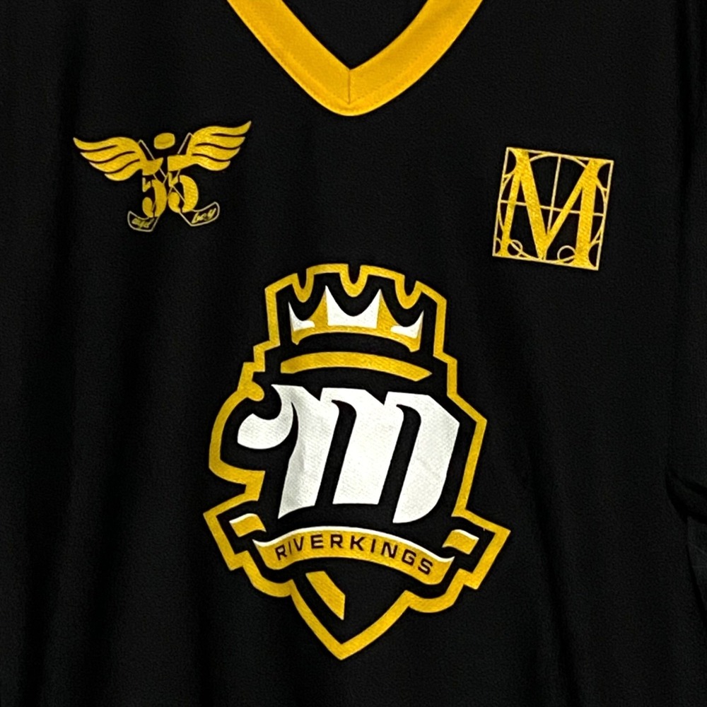 Mississippi‎ River Kings Youth Hockey Shirt Size 18 to 20 Black